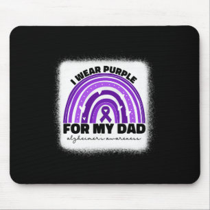 Heimerheimer I Wear Purple For My Dad Heimerheimer Mouse Pad