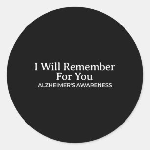 Heimerheimer I Will Remember For You Sunflower Classic Round Sticker