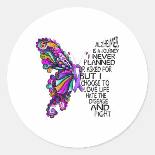 Heimerheimer Is A Journey I Never Planned For But  Classic Round Sticker