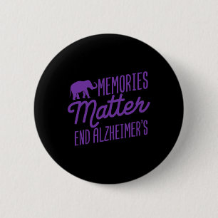 Heimerheimer Memories Problem Purple Elephant 6 Cm Round Badge