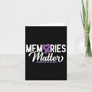 Heimerheimer Memories Problem Purple Ribbon Dement Card