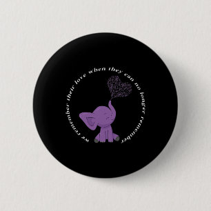Heimerheimer Monat I Endheimer Purple Bow Elephant 6 Cm Round Badge