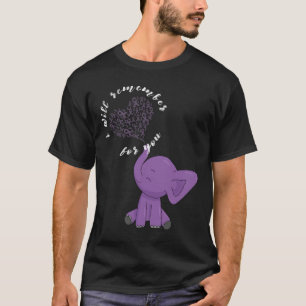 Heimerheimer Monat I Endheimer Purple Bow Elephant T-Shirt