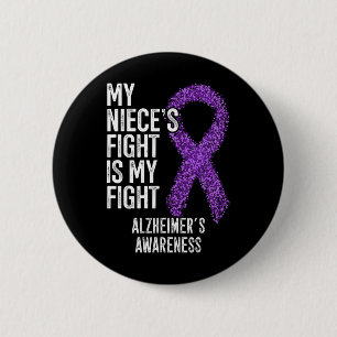 Heimerheimer My Niece's Fight Is My Fight Heimerhe 6 Cm Round Badge