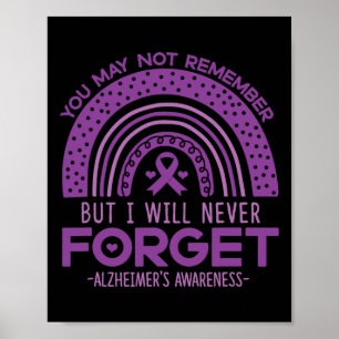 Heimerheimer Never Forget Dementia Patients Purple Poster