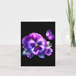 Heimerheimer Purple Floral Pansy Dementia Heimerhe Card