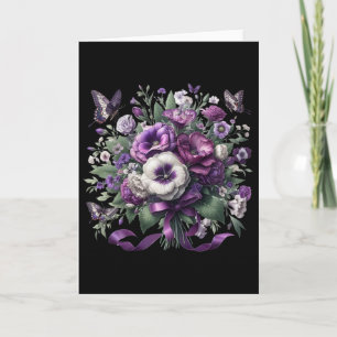 Heimerheimer Purple Floral Pansy Dementia Heimerhe Card