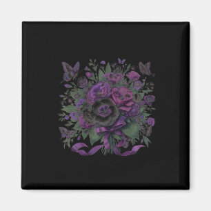 Heimerheimer Purple Floral Pansy Dementia Heimerhe Magnet