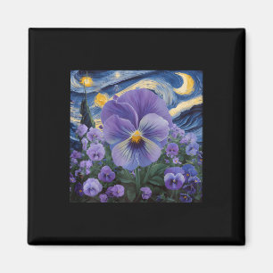 Heimerheimer Purple Floral Pansy Dementia Heimerhe Magnet