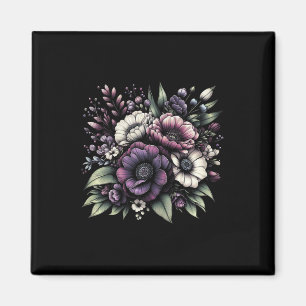 Heimerheimer Purple Floral Pansy Dementia Heimerhe Magnet
