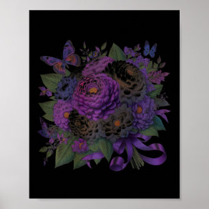 Heimerheimer Purple Floral Pansy Dementia Heimerhe Poster