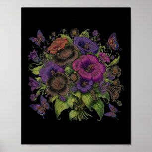 Heimerheimer Purple Floral Pansy Dementia Heimerhe Poster
