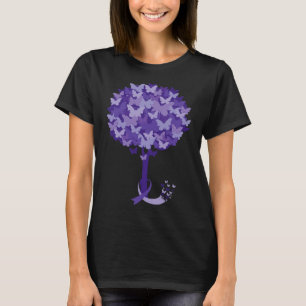 Heimerheimer Purple Floral Pansy Dementia Heimerhe T-Shirt