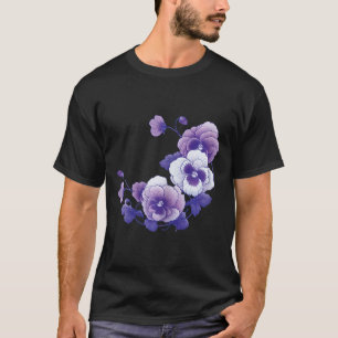 Heimerheimer Purple Floral Pansy Heimerheimer's Aw T-Shirt