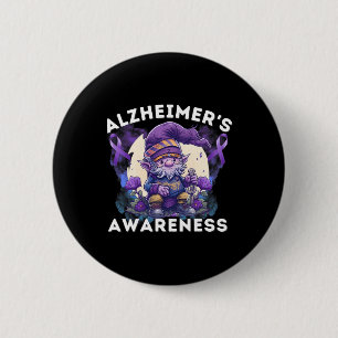 Heimerheimer S Awareness Month Heimerheimers Purpl 6 Cm Round Badge