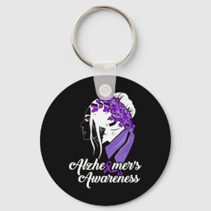 Heimerheimer´s Awareness Women Butterfly  Key Ring