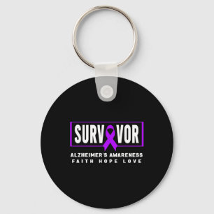 Heimerheimer’s Survivor - Purple Ribbon Heimerheim Key Ring