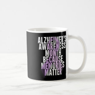 Heimerheimer Support Awareness Month Purple Ribbon Coffee Mug