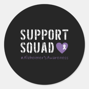 Heimerheimer Support Squad Heimerheimer's Awarenes Classic Round Sticker