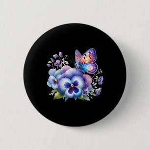 Heimerheimer Viola Floral Pansy Dementi Heimerheim 6 Cm Round Badge