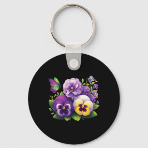 Heimerheimer Viola Floral Pansy Dementi Heimerheim Key Ring