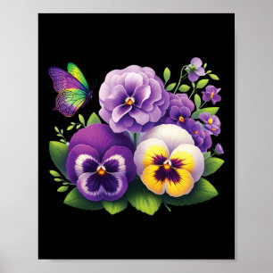 Heimerheimer Viola Floral Pansy Dementi Heimerheim Poster