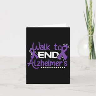 Heimerheimer Walk Dementia Warrior Purple Ribbon A Card