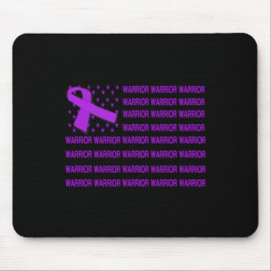 Heimerheimer Warrior Awareness - Usa Flag Purple R Mouse Pad