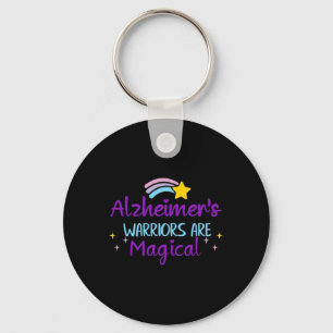 Heimerheimer Warrior Purple Ribbon Awareness Demen Key Ring