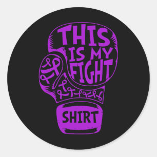 Heimerheimer Warrior This Is My Fight Classic Round Sticker