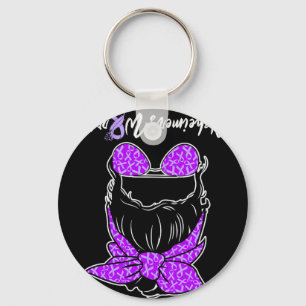 Heimerheimer's Awareness A Messy Bun Heimerheimer' Key Ring