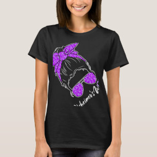 Heimerheimer's Awareness A Messy Bun Heimerheimer' T-Shirt