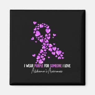 Heimerheimer's Awareness Gifts I Wear Purple Heime Magnet