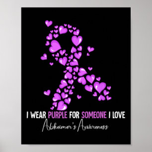 Heimerheimer's Awareness Gifts I Wear Purple Heime Poster