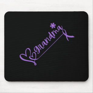 Heimerheimer's Awareness Grandma Remember Heart Pu Mouse Pad