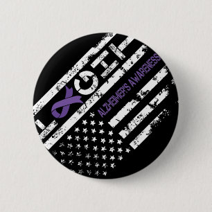 Heimerheimer's Awareness Heimerheimer Flag Usa For 6 Cm Round Badge