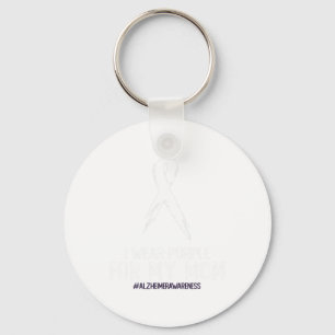 Heimerheimer's Awareness I Wear Purple For My Mum Key Ring