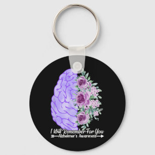Heimerheimer's Awareness I Will Remember For You B Key Ring