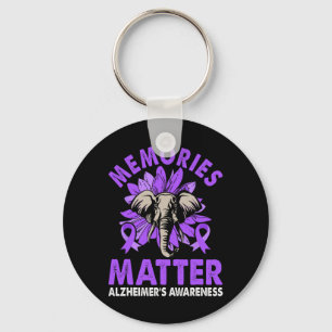 Heimerheimer's Awareness Memories Problem Purple R Key Ring