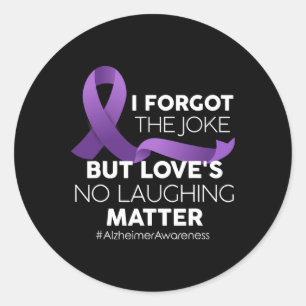 Heimerheimer's Awareness Month Classic Round Sticker