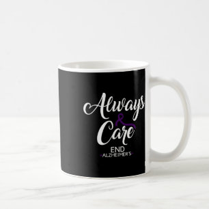 Heimerheimers Awareness Month Purple Ribbon Always Coffee Mug