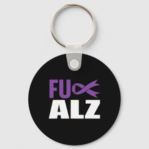 Heimerheimers Awareness Purple Ribbon End Heimer H Key Ring