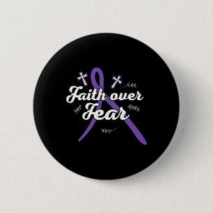 Heimerheimers Awareness Purple Ribbon Epilepsy Rel 6 Cm Round Badge