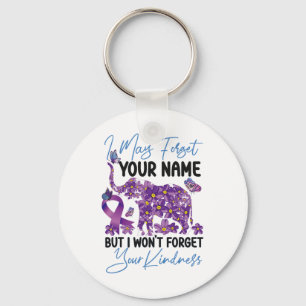 Heimerheimer's Dementia Awareness Support Elephant Key Ring