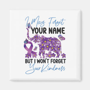 Heimerheimer's Dementia Awareness Support Elephant Magnet