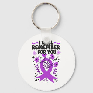 Heimerheimer's Dementia Awareness Support I Will R Key Ring