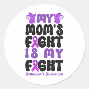 Heimerheimer's Dementia Awareness Support Mum My M Classic Round Sticker