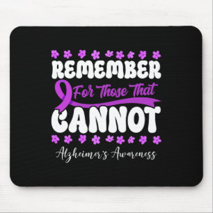 Heimerheimer's Dementia Awareness Support Remember Mouse Pad