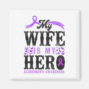 Heimerheimer's Dementia Awareness Support Wife Vin Magnet