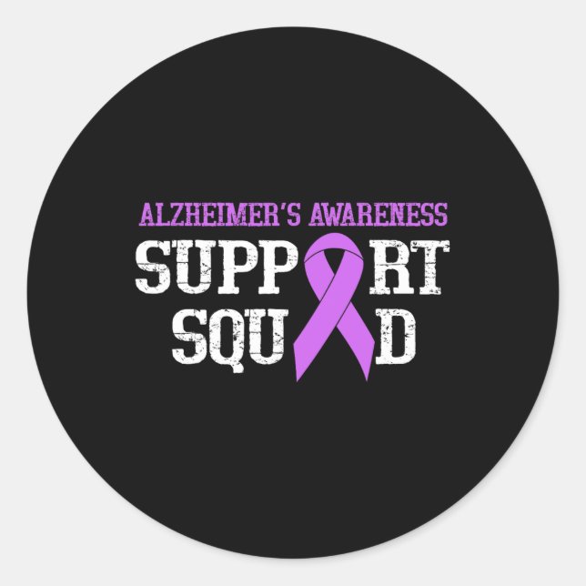 Heimerheimer's Support Squad Heimerheimer Warrior  Classic Round Sticker (Front)